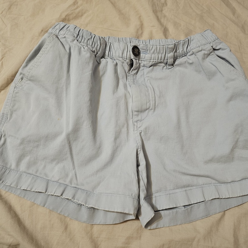 Chubbies Shorts Mens Medium 4" Light Blue Elastic Waist Casual